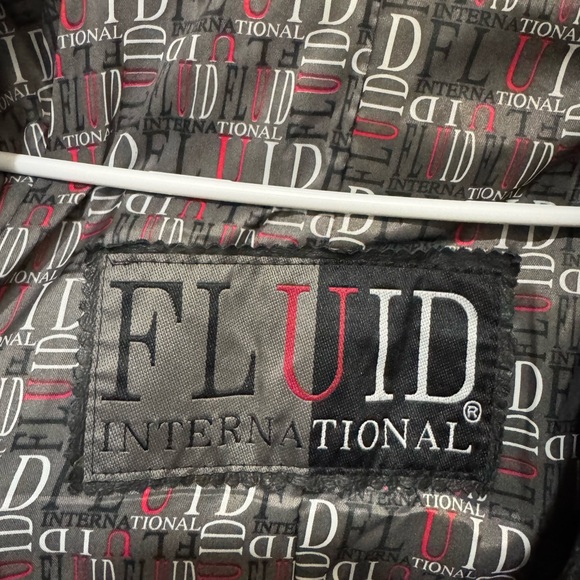 Fluid International Genuine Leather Coat  Elegant Black - Picture 7 of 8